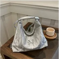 Super Solu Schultertasche Multifunktionale Damen Tasche 3-in-1 mit Schmetterling & Kette (Stück, 1-tlg., B/H/T30/26,5/9cm), 3 Tragemöglichkeiten: Rucksack, Schultertasche und Unterarmtasche