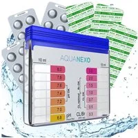 AquaNexo Pool-Wassertest Aquanexo Pool Schütteltester pH und Chlor inkl. 60 Pool Testtabletten, 60 Testtabletten inklusive