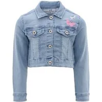happy girls Jeansjacke mit tollen Schmetterlings-Stickereien