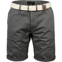 Amaci&Sons Chinoshorts BERWYN Chinoshort inkl. Gürtel Herren Bermuda Short Hose Regular Fit inkl. Gürtel