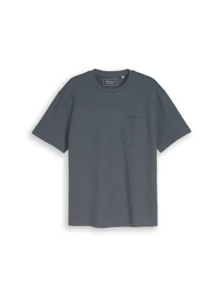 TOM TAILOR Denim - Relaxed, strukturiertes T-Shirt grau - Gr. - S