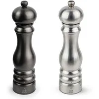 PEUGEOT Salz-/Pfeffermühle 22cm Pfeffermühle Carbon Salzmühle Edelstahl PARIS CHEF Manuell