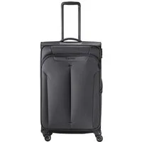 travelite Weichgepäck-Trolley travelite 4 Rad Koffer Croatia L 77 cm Dehnfalte Anthrazit