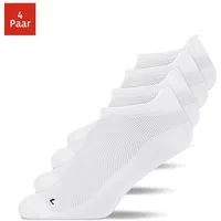 SNOCKS Laufsocken Running Socken für Damen & Herren (4-Paar) mit Fersenlasche und atmungsaktiv durch Mesh