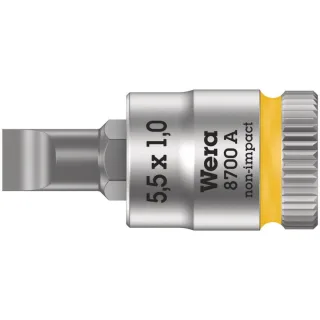 Wera 8700 A FL Schlitzschrauben Zyklop Bitnuss mit 1/4"-Antrieb - 05003321001