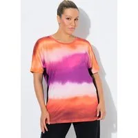 Ulla Popken T-Shirt Funktionsshirt Mesh-Einsätze Rundhals Halbarm