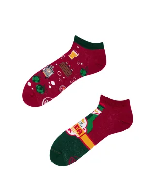 many mornings - Socken - Many Pale Ale rot/grün - Gr. - 38