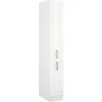 KOCHSTATION Apothekerschrank KS-Tinnum 30 cm breit, 200 cm hoch, Metallgriffe, MDF Fronten, Auszüge