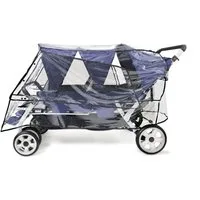 Foundations Kombi-Kinderwagen Regenabdeckung 6-Sitzer, Für den Foundations Krippenwagen "6-Sitzer"