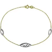 GoldDream Goldarmband GoldDream Armband Glamour Zirkonia weiß (Armband), Damen Armband ca. 19cm, 333 Gelbgold - 8 Karat, Farbe: gold