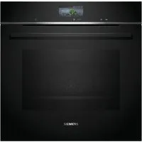 SIEMENS Backofen iQ700 HB736G1B1 Einbau-Backofen, Schwarz, Edelstahl, EEK: A+, mit Teleskopauszug nachrüstbar, 13 Beheizungsarten