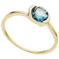 Firetti Goldring Schmuck Geschenk Gold 333 Damenring Goldring Edelstein Farbstein, mit Blautopas (behandelt)