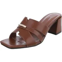 Ital-Design Damen Sandale mit Blockabsatz und Schmuckdetail Pantolette (91970779) Blockabsatz Sandalen & Sandaletten in Braun