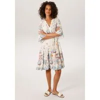 Aniston CASUAL Tunikakleid mit malerischen Blumen bedruckt