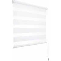 Doppelrollo Duo-Doppelrollo KLEMMFIX, DécoProfi, Lichtschutz, mit Bohren/ohne Bohren, Fenster- oder Wandmontage, abwechselnd transparent und blickdicht gewebtes Textil