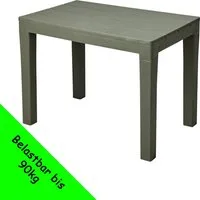 Progarden Gartentisch Gartenbank Beistelltisch Kunststoff Spieltisch 60x40cm Grün (Stück, 1-St., Packung), UV-Beständig, Robust, Wetterfest, Made in Italy, Hochwertig