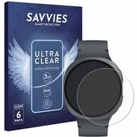 Savvies Displayschutzfolie Schutzfolie für Samsung Galaxy Watch 8 (44 mm), 6 Stück, Displayschutz Schutz Folie Klar Transparent
