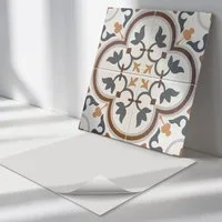 Tulup Spritzschutz Wandverkleidung Kariertes Blumenmuster Spritzschutz Küchenrückwand, (4-tlg)