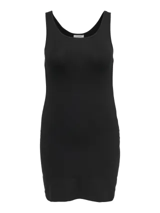 ONLY CARMAKOMA - CARTIME LIFE LONG TANK TOP black - Gr. - 48