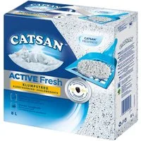 CATSAN Katzenstreu Active Fresh Klumpstreu 8l, mit Aktivkohle für optimale Geruchskontrolle