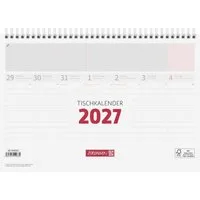 BRUNNEN Schreibtischkalender 2027 BRUNNEN Tischkalender A4 FSC 1S/1W