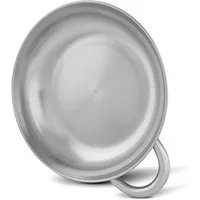 normani Speiseteller Edelstahlteller mit Griff South Carolina, (1 St), 18/8 Campingteller Reiseteller Suppenteller - Durchmesser: 23 cm