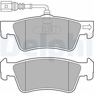 Delphi Bremsbel?ge hinten VW Touareg LP2086