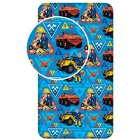 Fireman Sam Spannbettlaken Feuerwehrmann Sam Spannbettlaken 90 x 200 x 25 cm, Renforcé