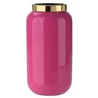 Giftcompany Dekovase Minivase Saigon mit Metallring Pink Gold (12cm)