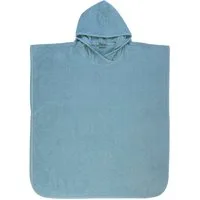 Wörner Badeponcho Badeponcho Uni, Baumwolle, Kapuze, maschinenwaschbar, trocknergeeignet