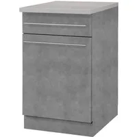 wiho Küchen Unterschrank Chicago 60 cm breit, 1 Schubkasten und 1 Tür