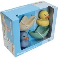 Ente und Schiffe 4 Stück, Badespielzeug