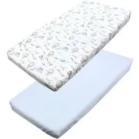TupTam Spannbettlaken Baby Spannbettlaken Spannbetttuch für Babybett Kinderbett 2er Pack