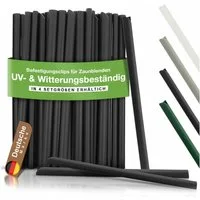 BooGardi Zaunverbinderset Befestigungsclips für Sichtschutzstreifen, (60-St., Anthrazit), Doppelstabmatten PVC Klemmschienen für Sichtschutz
