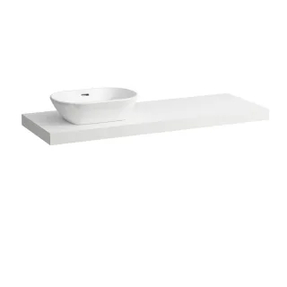 Laufen Waschtisch-Platte LANI 495x1370x65 mit Aussschnitt links H4046821122601