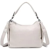 ITALYSHOP24 Schultertasche DAMEN TASCHE SHOPPER Umhängetasche Crossover Hobo Bag Leder Optik (Spar-Set: Tasche mit 2 Gürtel. Zusatz Stoffgurt/Umhängeband, mit Schultergurt), Henkeltasche Reisetasche Crossbag für Büro Freizeit Urlaub BodyBag