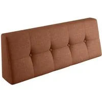 sunnypillow Rückenkissen Palettenkissen gesteppt Rückenkissen 120x40x20/10cm, Orange