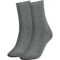 Tommy Hilfiger Socken TH WOMEN SOCK CASUAL 2P (2-Paar, 2 Paar) mit flacher Zehennaht