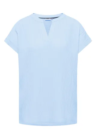 CECIL - Blusenshirt mit Struktur blau - Gr. - S