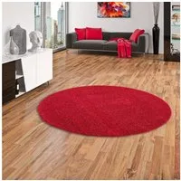 Snapstyle Veloursteppich Hochflor Velours Teppich Mona Rund, Rund, Höhe: 16 mm