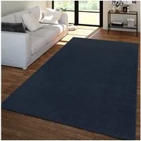 TT Home Teppich Diele, Esszimmer, Flur, Schlafzimmer, Wohnzimmer, Rechteckig, Höhe: 12 mm, Wohnzimmer Teppich Kurflor Unifarbendes Design Modern Und Zeitlos