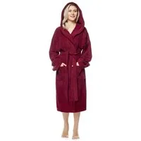 Arus Damenbademantel Pandora, waden lang, mit Kapuze, 100% Baumwolle, für Spa & Zuhause, 100% Baumwolle, Kapuze, Gürtel, mit Kapuze, wadenlang, 100% Baumwolle