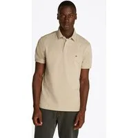 Tommy Hilfiger Poloshirt 1985 REGULAR POLO mit Kontraststreifen und Knopfleiste unifarben, sportlich, regular fit, Baumwollmix, Polokragen