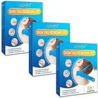 ALIVER Warzen-Behandlungsstift Entferner Anti Stielwarze Warzenentferner Skin Tag Removal Set 2in1, 3-tlg., Hautanhängsels Entferner, 2-IN-1 SKIN TAG REMOVAL KIT, Aliver