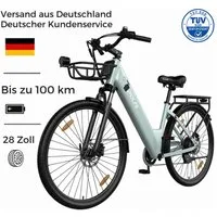 PIXAR E-Bike Cityrad Pedelec 28 Zoll 36V 18Ah bis 100 km Shimano 7 Gang, 7 Gang, Heckmotor, 648 Wh, Bürstenloser Motor, Bürstenloser Motor