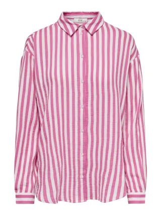 JDY - JDYTHEIS LIFE L/S LOOSE SHIRT WVN NOOS Pink Cosmos - Gr. - XL