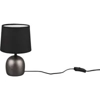 Reality Leuchten Tischleuchte MALU, Ein-/Ausschalter, ohne Leuchtmittel, E14-Leuchtmittel frei wählbar, Höhe 26 cm, Ø 16cm, mit Schnurschalter