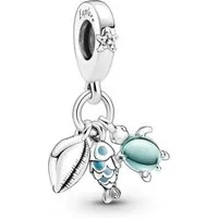 Pandora Charm-Einhänger PANDORA Charm-Anhänger Meerestiere aus Sterlingsilber, Emaille