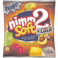 NIMM2 Süßigkeit nimm2 soft + Cola, Kaubonbon-Mischung, 195 g