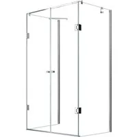 Glaszentrum Hagen Eckdusche Glaszentrum Hagen 80x120x80x195 cm Ares U-Duschkabine, BxT: 120x120 cm, ESG Glas